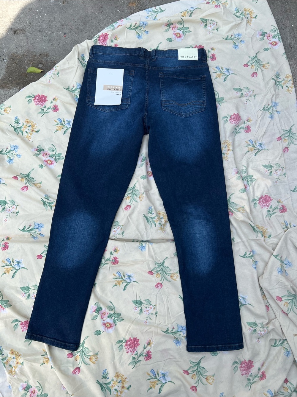 Free Planet Dark Indigo Slim Jeans brand new
